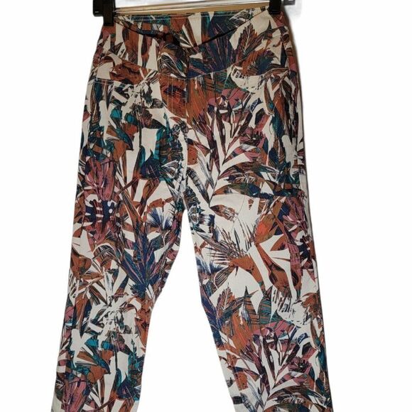 Slim Sation Multiple Womens Tropical Skinny Pant 2 - Picture 1 of 7